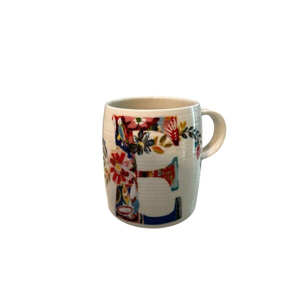 Handmade Floral Ceramic Mug By Paula Hellmann 12 Oz Capacity White With Multicol - Picture 8 of 8